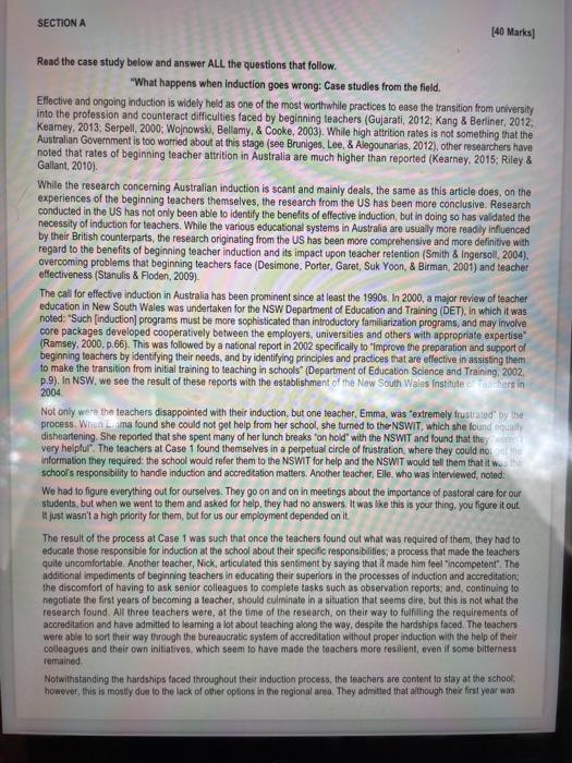 Solved SECTION A [40 Marks Read the case study below and | Chegg.com