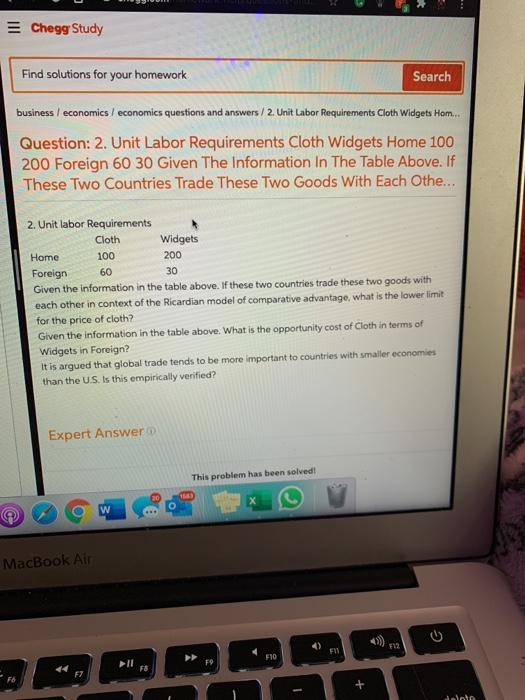 Solved = Chegg Study Find solutions for your homework Search | Chegg.com