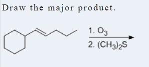 Draw the major product.