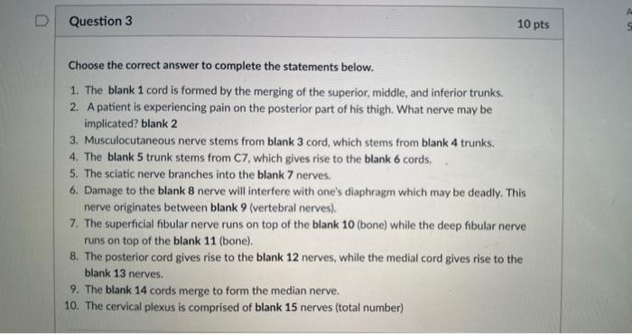 Solved Choose the correct answer to complete the statements | Chegg.com