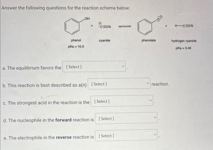 Solved Answer the following questions for the reaction | Chegg.com