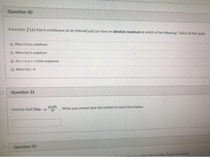 Solved Please use Calc 1 methods to solve these problems | Chegg.com