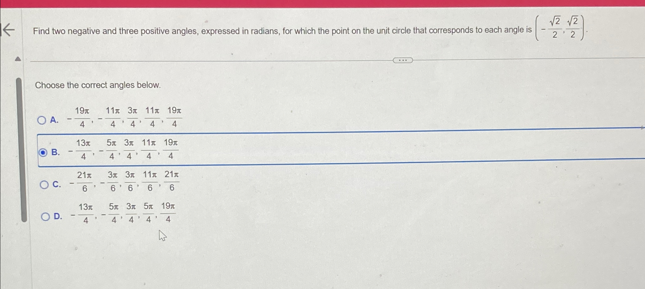 Solved Find two negative and three positive angles, | Chegg.com