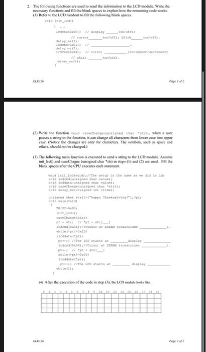 Solved 1. The following program is used to monitor the water | Chegg.com