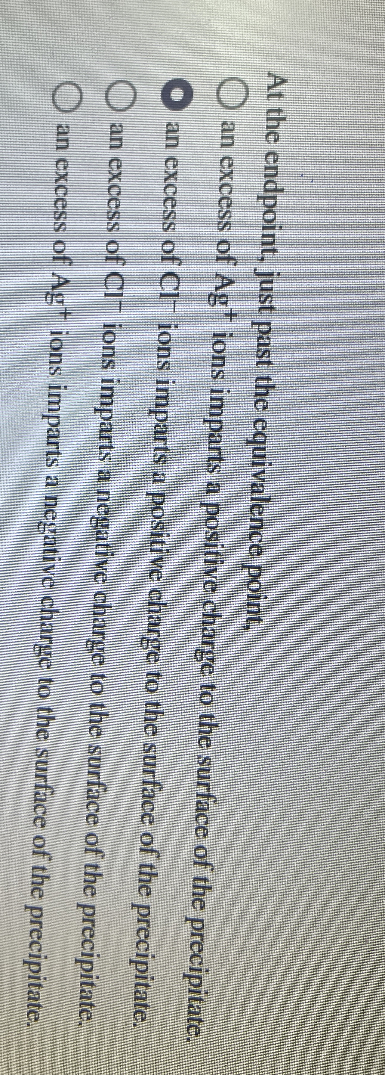 Solved At the endpoint, just past the equivalence point,an