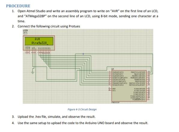 Solved please whrite AVR code simulation atmega328p in 