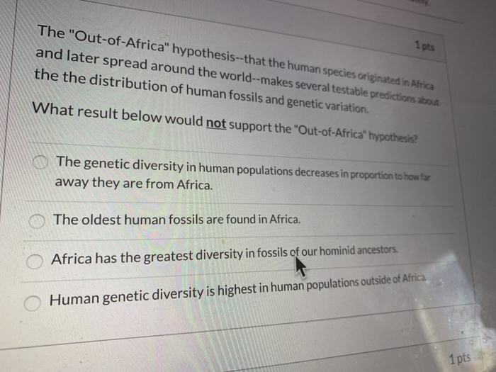 out of africa hypothesis essay grade 12