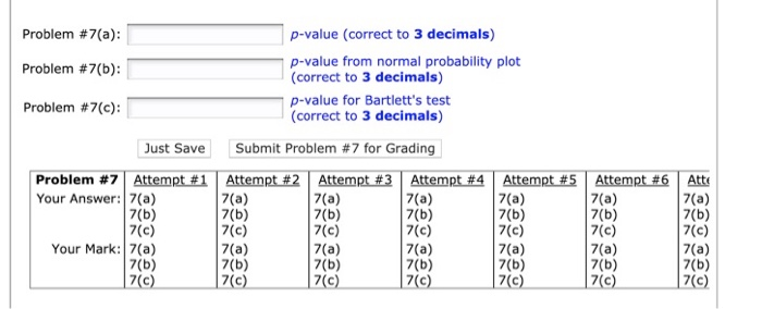 Solved Problem #6: Using the data from Problem #6 above, we | Chegg.com