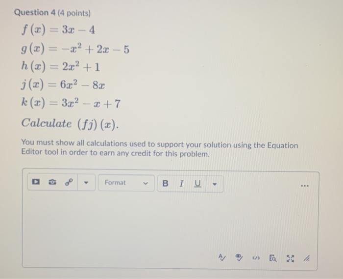 Solved Question 4 4 Points F X 3x 4 9 X 22 2x Chegg Com