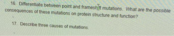 Solved 16. Differentiate between point and framesh it | Chegg.com