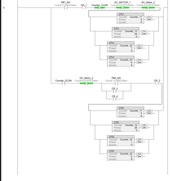Solved can someone edit this ladder logic to do the | Chegg.com