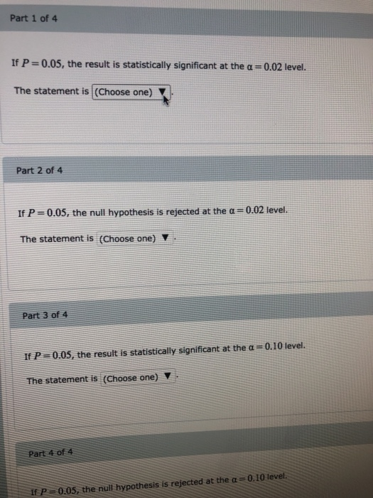 solved-part-1-of-4-if-p-0-05-the-result-is-statistically-chegg