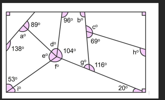 Solved 1.) ﻿Find the measure of the angles (Worth 2 ﻿points | Chegg.com