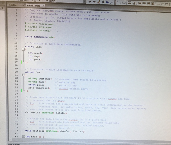 Solved the source code i have is what i'm suppose to fix for | Chegg.com