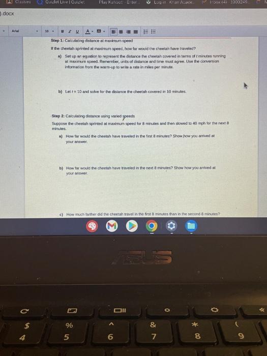 Solved Calculating distance at maximum speed If the cheetah | Chegg.com