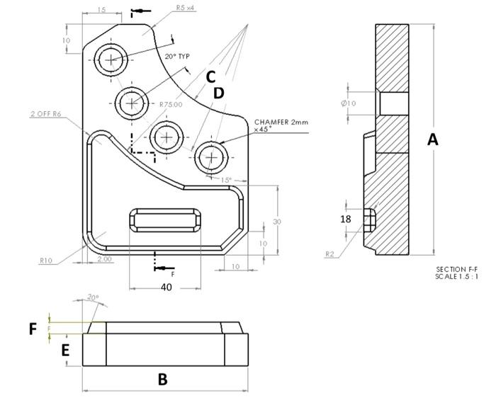 CAD PROJECTREQUIREMENTProduce a 3D model of a given | Chegg.com