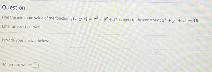 find the minimum value of y x 2 2x 3