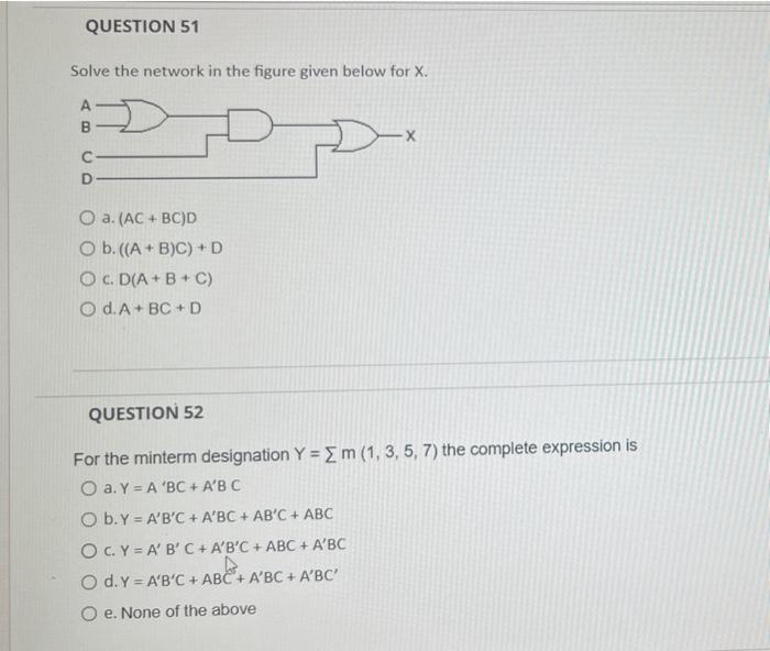 Solved Solve The Network In The Figure Given Below For X. A. | Chegg.com