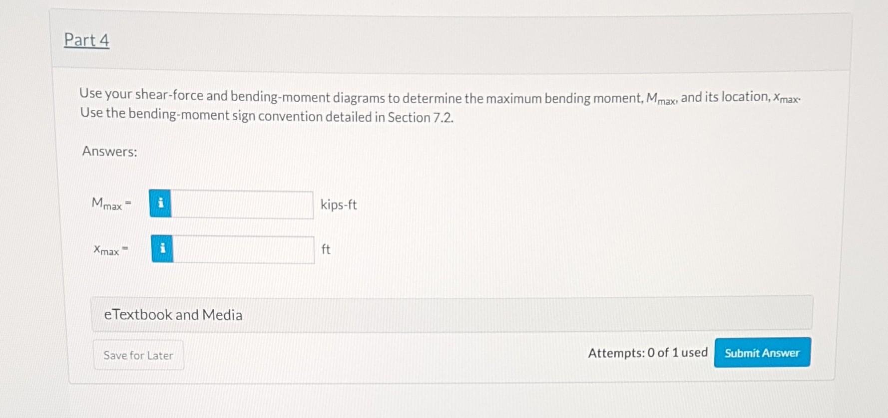 Solved For the simply supported beam subjected to the | Chegg.com