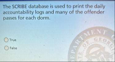 Solved The SCRIBE database is used to print the daily | Chegg.com