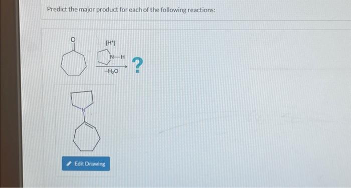 Solved Predict the major product for each of the following | Chegg.com