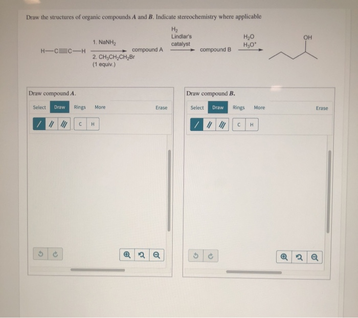 Solved Draw The Structures Of Organic Compounds A And B. | Chegg.com