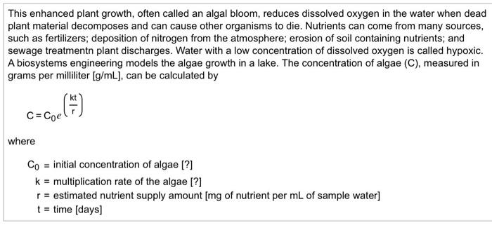 Solved (a) For the exponential model shown, list the value | Chegg.com