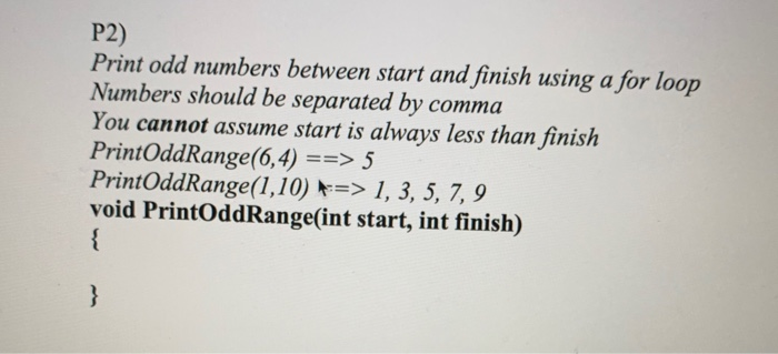 Solved P4) Use a double for loop A) output the following For | Chegg.com