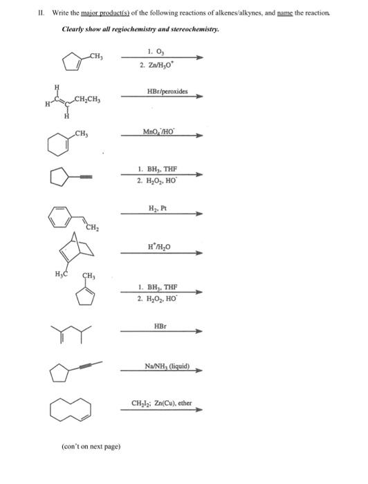 Solved 1. Supply the missing reagents or products. Note