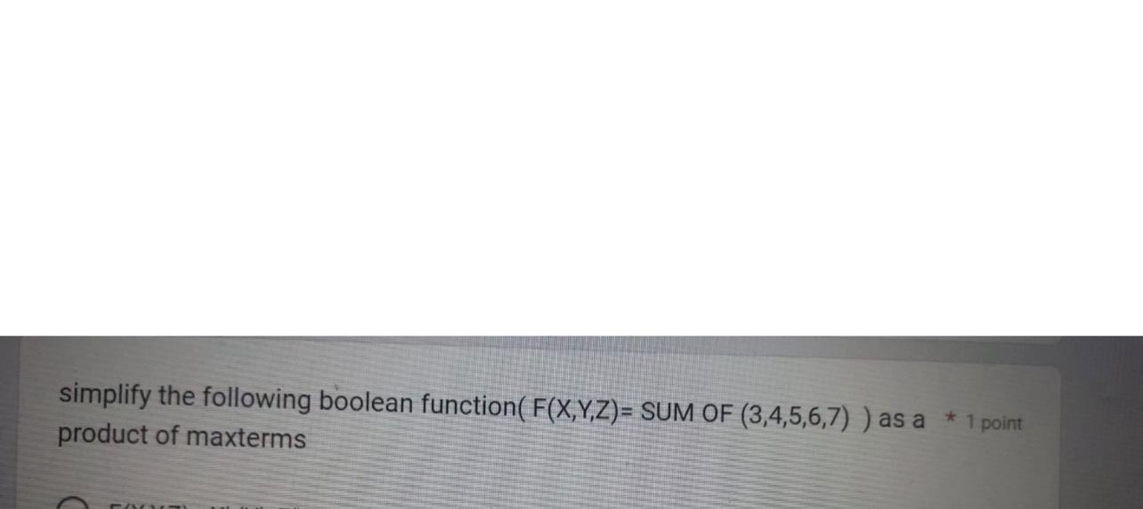 Solved Simplify The Following Boolean Function | Chegg.com