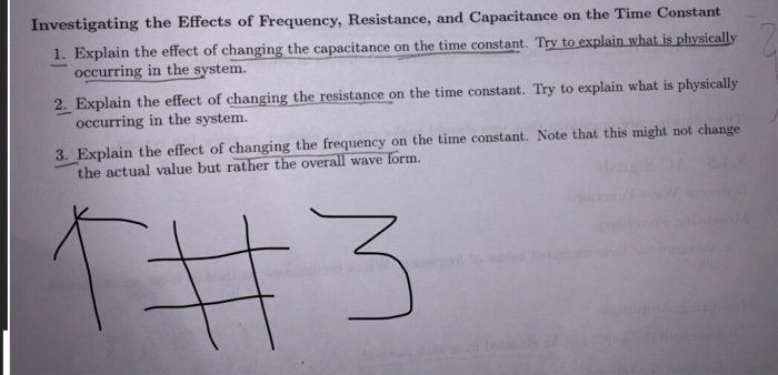 Solved Investigating the Effects of Frequency, Resistance, | Chegg.com