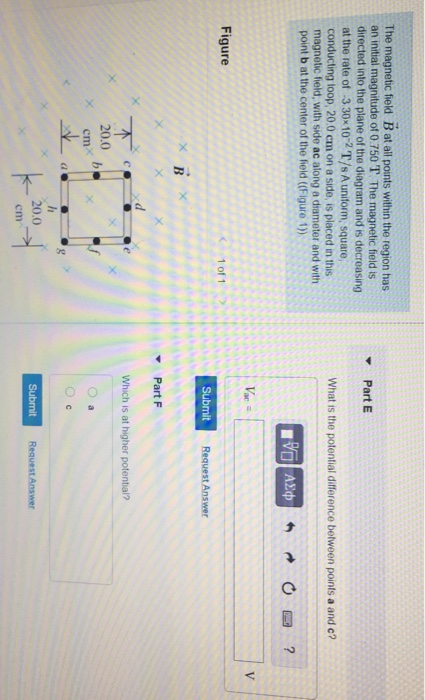 Solved Submit Request Answer The Magnetic Field B At All | Chegg.com