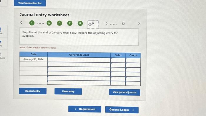 Solved Journal entry worksheet Note: Enter debits before | Chegg.com