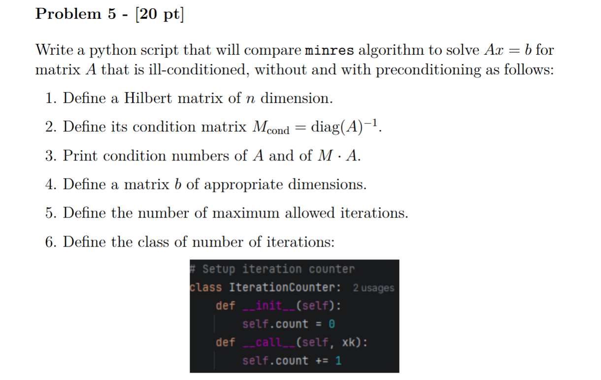 Solved Problem 5 - [20 ﻿pt] ﻿Write a python script that will | Chegg.com