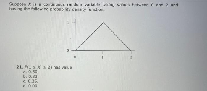 Solved Suppose X is a continuous random variable taking | Chegg.com