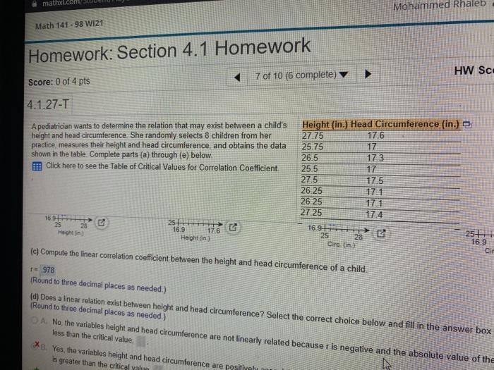 Solved tey Convert the data to centimeters (1inch 254 cm)