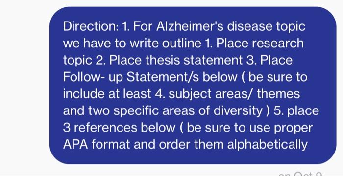 alzheimer's disease research paper questions