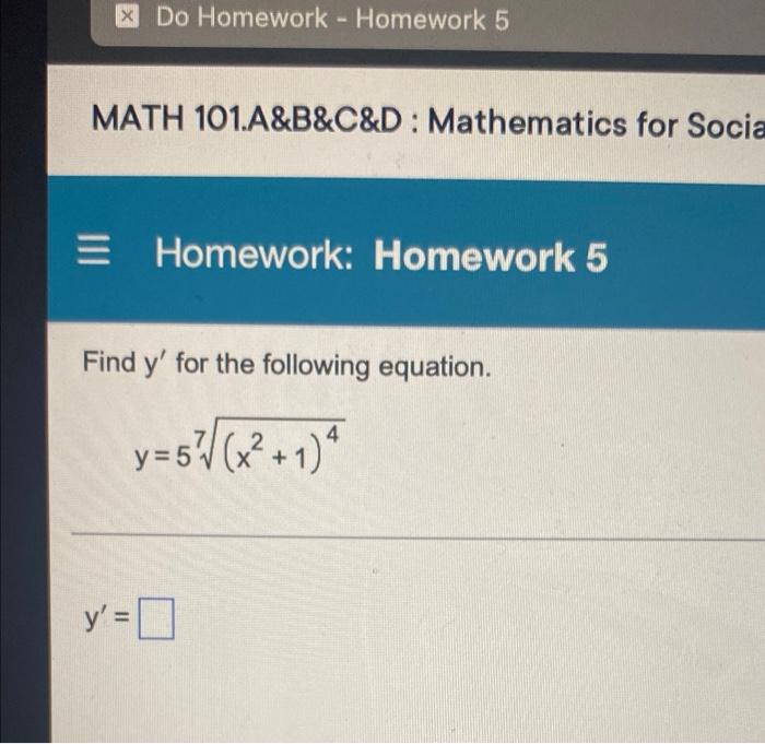 homework help 5 60