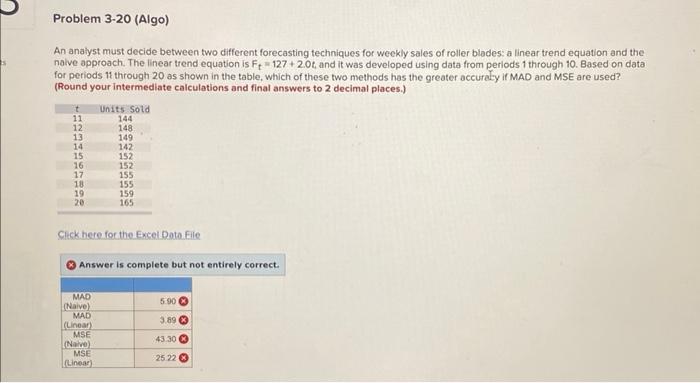 Solved An analyst must decide between two different | Chegg.com