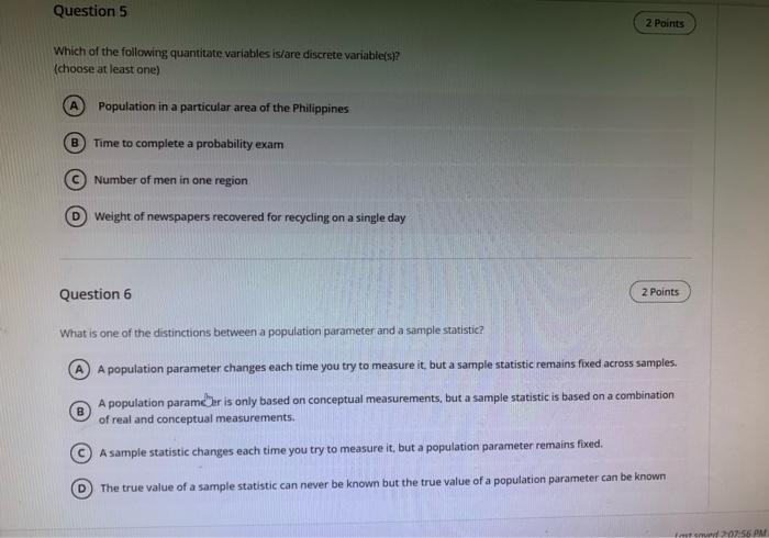 Solved Assignment Content Question 1 2 Points Which of the | Chegg.com