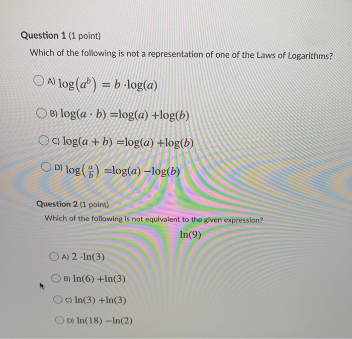 Solved Question 1 (1 point) Which of the following is not a | Chegg.com