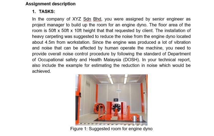 Solved Assignment description 1. TASKS: In the company of | Chegg.com