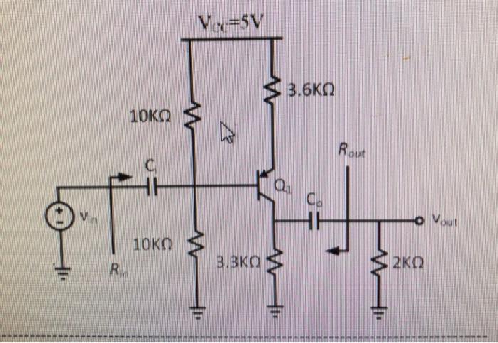 Solved Voc 5v 3 6ko 10ko 3 Rout Oe C V He O Vout 10ko B Chegg Com