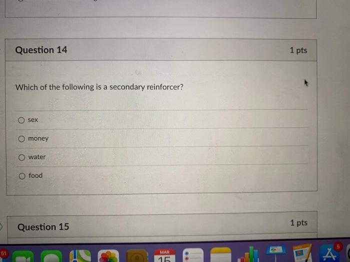 Solved select the D Question 1 1 pts The significance of | Chegg.com