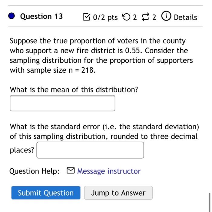 Solved Question 11 B0/2 pts 21 Details A population of | Chegg.com