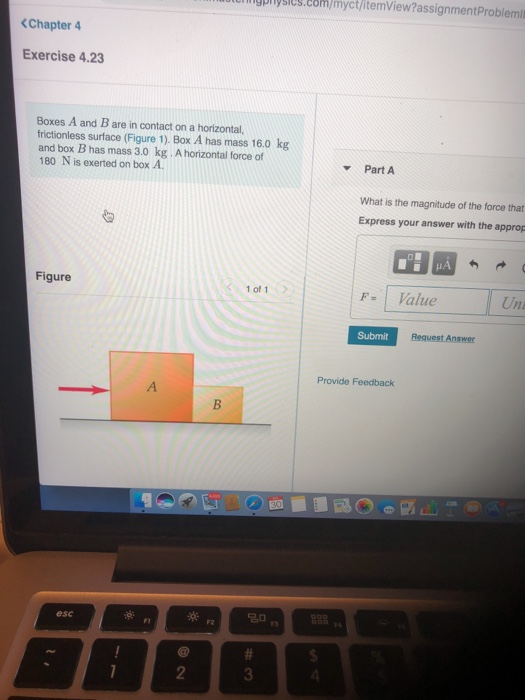 Solved Boxes A and B are in contact on a horizontal,
