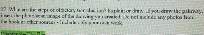 Solved 11. Explain or draw the transduction pathways of each | Chegg.com