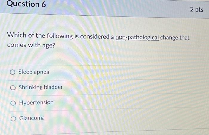 Solved Question 6 2 pts Which of the following is considered | Chegg.com