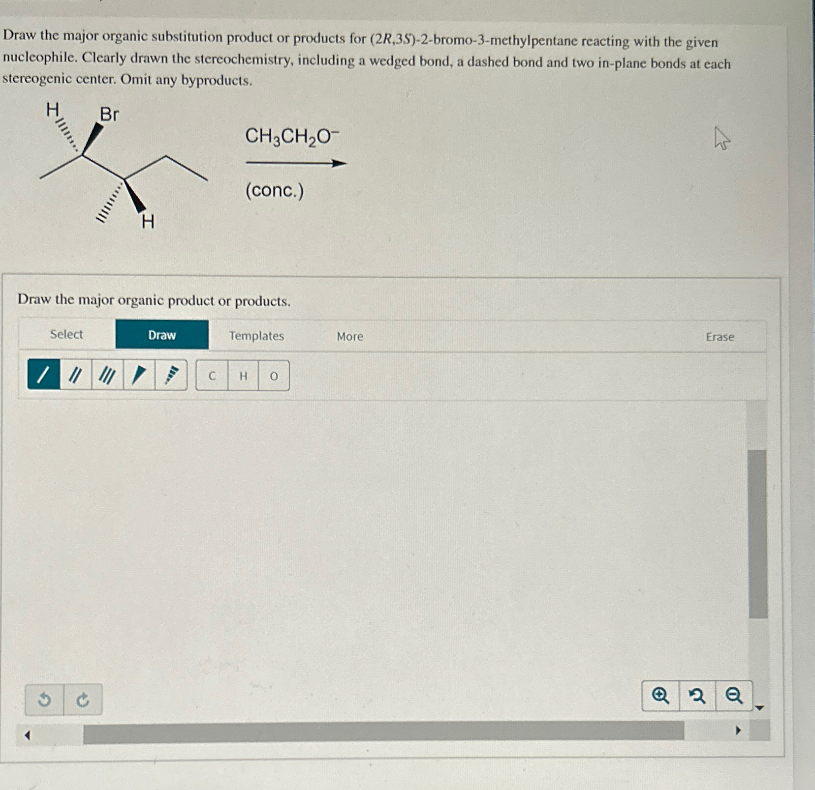 Solved Draw The Major Organic Substitution Product Or 1126