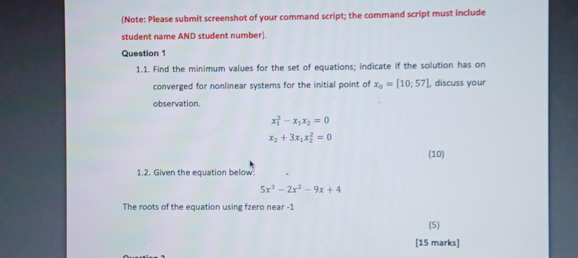 Solved (Note: Please submit screenshot of your command | Chegg.com